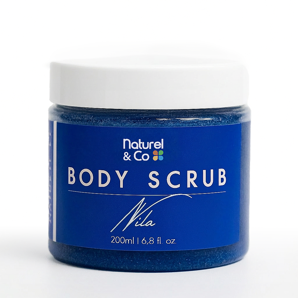 Pot de body scrub nila bleu Naturel & Co